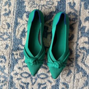 Rothy's The Knot Point Green Women's size 10 Shoes, never worn, no box.